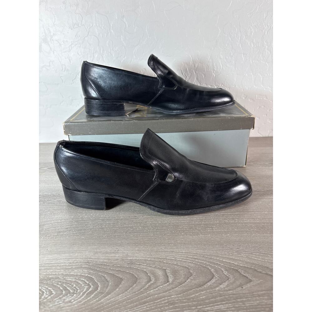 Vintage Bally of Switzerland Porto Black Boxcalf Leather Loafers Men’s 9.5-‎ EUC